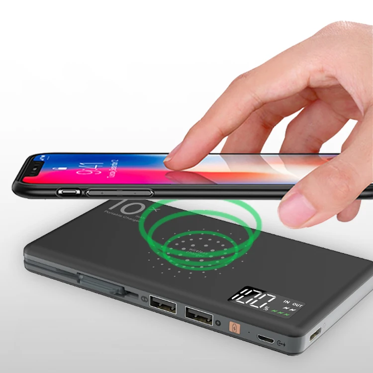 New Model Built In 3-in-1 Cable 10000mAh Multifunctional Wireless Charging Power Banks for iPhone 11, White, black, pink, light blue, orange, purple
New Model Built In 3-in-1 Cable 10000mAh Multifunctional Wireless Charging Power Banks for iPhone 11, White, black, pink, light blue, orange, purple
