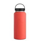Eco friendly 500ml portable custom black smart travel bulk stainless steel vacuum water bottle