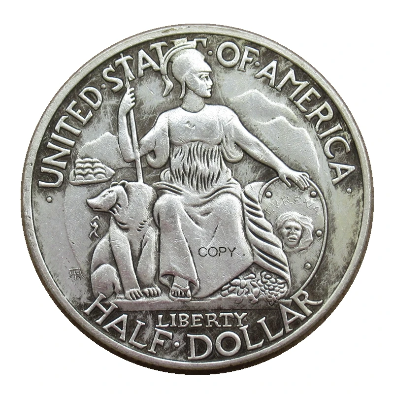 Reproduction 1935S 1936D San Diego Half Dollar Silver Plated Commemorative Decorative Coins
Reproduction 1935S 1936D San Diego Half Dollar Silver Plated Commemorative Decorative Coins