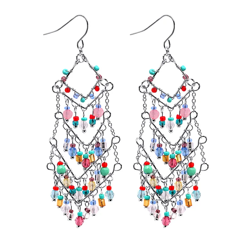 New Style Vintage Handmade S925 Sterling Silver Glass Crystal Jewelry Tassels Pendant Earrings
New Style Vintage Handmade S925 Sterling Silver Glass Crystal Jewelry Tassels Pendant Earrings