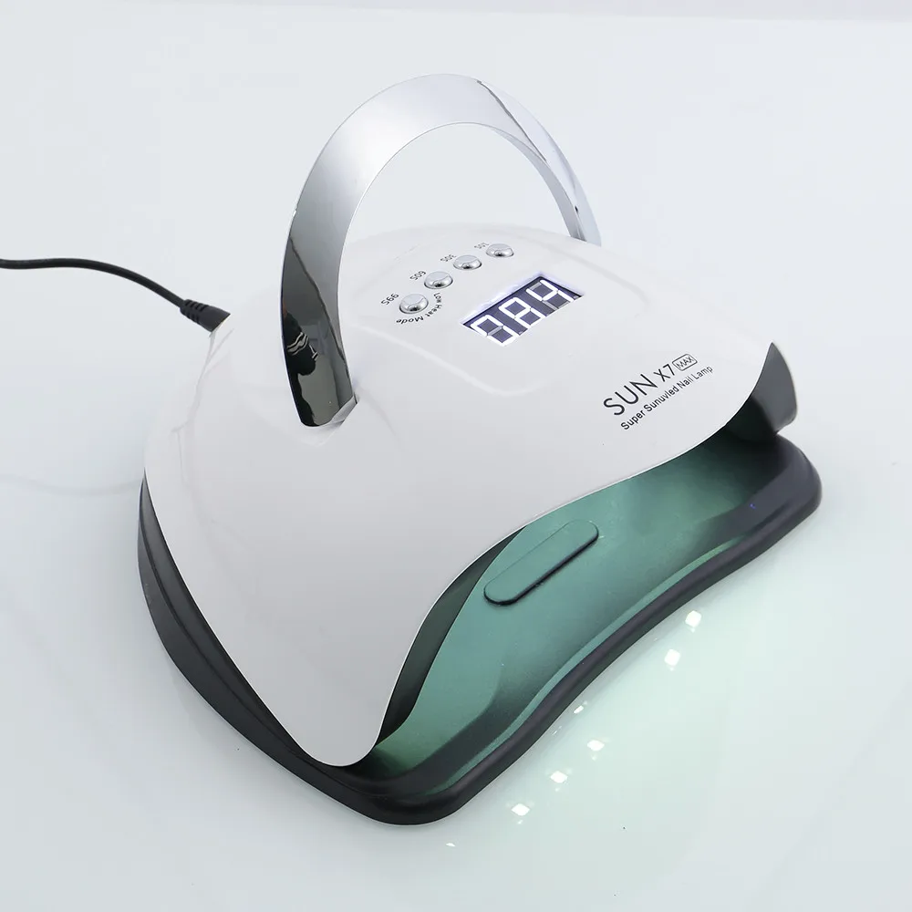 UV LED Lamp For Nails Drying Gel Lamp Mainicure 4 Timer With Menory Function Professional Nail Lamp For All Types Nail Gel Salon, White/pink
UV LED Lamp For Nails Drying Gel Lamp Mainicure 4 Timer With Menory Function Professional Nail Lamp For All Types Nail Gel Salon, White/pink
