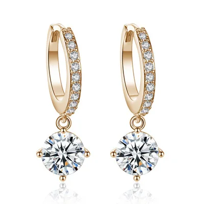 Popular fashion earrings round circle copper earrings female gold stainless steel earrings designs, As pic
Popular fashion earrings round circle copper earrings female gold stainless steel earrings designs, As pic