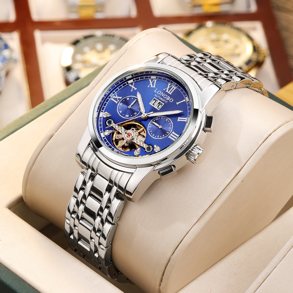 LONGBO 83206 automatic watches men luxury brand automatic watch stainless steel automatic, 1color
LONGBO 83206 automatic watches men luxury brand automatic watch stainless steel automatic, 1color