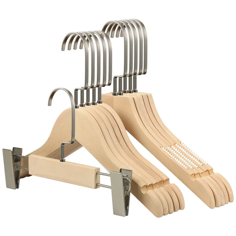 Solid wooden suit hanger Non-slip Bar Chrome Hook - Sturdy and Durable Coat Jacket Dress Clothes Hangers, Burlywood
Solid wooden suit hanger Non-slip Bar Chrome Hook - Sturdy and Durable Coat Jacket Dress Clothes Hangers, Burlywood