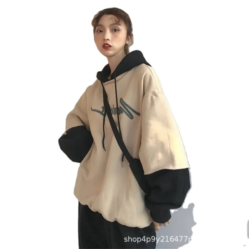 Autumn 2020 New Korean Women's Hooded Sweater Women's Loose Large Pullover Women's Coat Foreign Trade 
Autumn 2020 New Korean Women's Hooded Sweater Women's Loose Large Pullover Women's Coat Foreign Trade