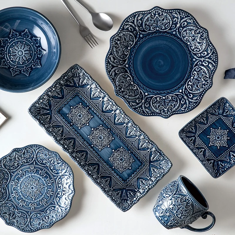 Vintage Baroque Style Ceramic Dinnerware Set Porcelain Plate and Bowl Cup Set Tableware, As the picture
Vintage Baroque Style Ceramic Dinnerware Set Porcelain Plate and Bowl Cup Set Tableware, As the picture