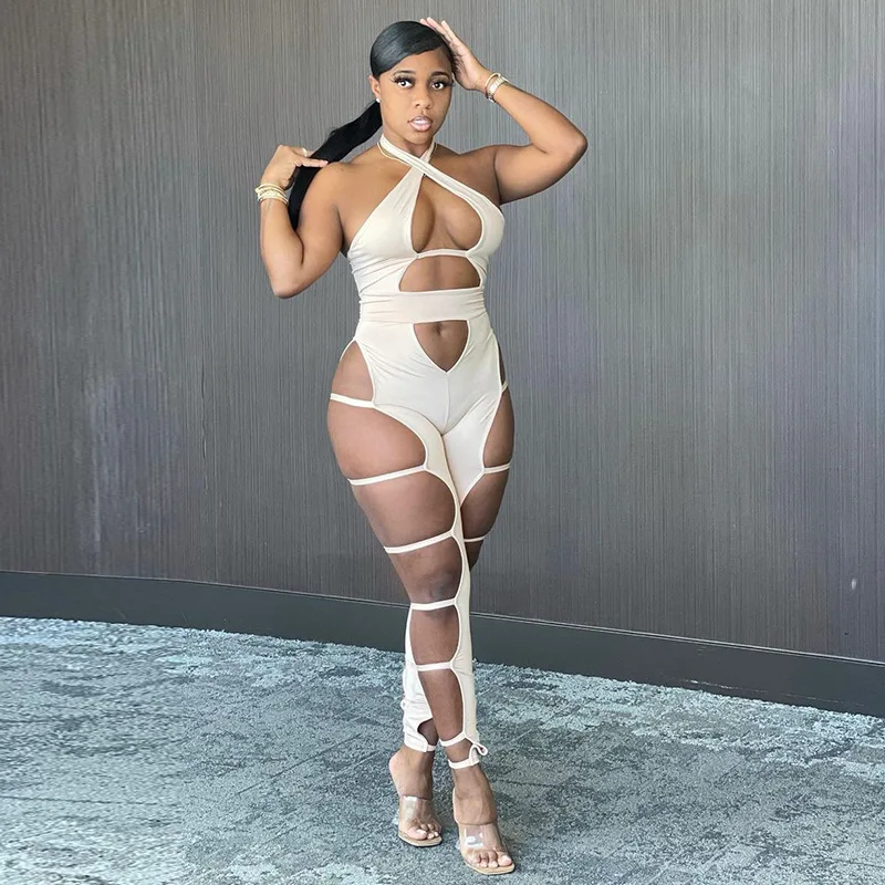 2021 New Summer hollow out Night club Outfit One Piece Sexy Pants Jumpsuits Women Bandage Jumpsuit
2021 New Summer hollow out Night club Outfit One Piece Sexy Pants Jumpsuits Women Bandage Jumpsuit
