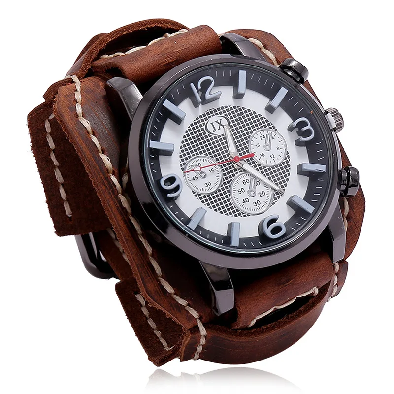 2020 New Retro Watch Fashion Punk Stijl Mens Quartz Watch Five Colors Custom Watch, Picture shows
2020 New Retro Watch Fashion Punk Stijl Mens Quartz Watch Five Colors Custom Watch, Picture shows