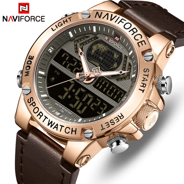 NAVIFORCE 9164 Top Brand Men's Watch 2019 Brand Luxury Dual Display Mens Business Men's Wrist Watches Watches
NAVIFORCE 9164 Top Brand Men's Watch 2019 Brand Luxury Dual Display Mens Business Men's Wrist Watches Watches