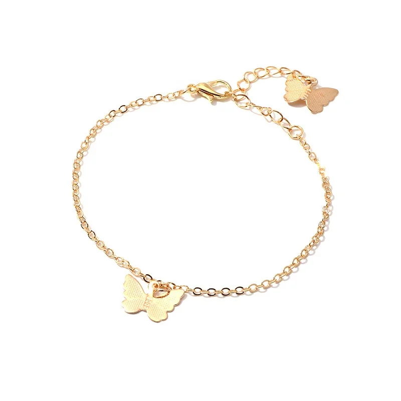 Classic Butterfly Women's Bracelet Adjustable Simple Fashion Bracelet Cross Chain Insect Pendant Bracelet, Platinum/gold
Classic Butterfly Women's Bracelet Adjustable Simple Fashion Bracelet Cross Chain Insect Pendant Bracelet, Platinum/gold