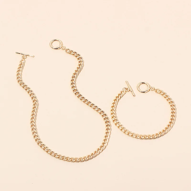 New trendy 18k gold plated lock pendant metallic punk hip-hop cuban chain necklace for women, Silver
New trendy 18k gold plated lock pendant metallic punk hip-hop cuban chain necklace for women, Silver