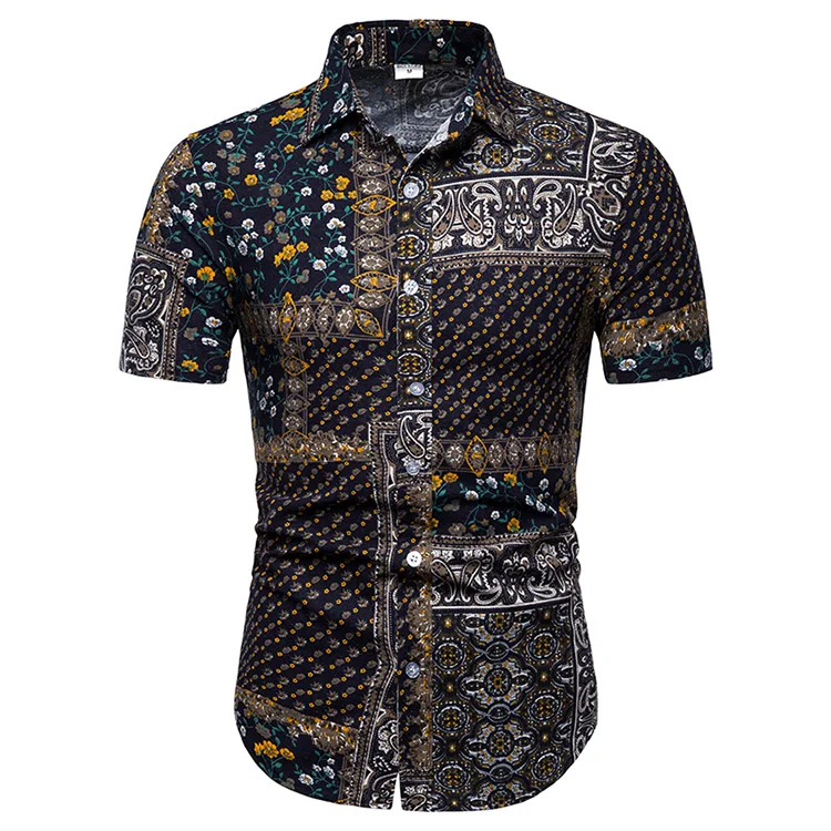Wholesale Hot Sale Summer New Male Youth Printed Personalized Fashion Short Sleeved Men's Shirt With Comfortable
Wholesale Hot Sale Summer New Male Youth Printed Personalized Fashion Short Sleeved Men's Shirt With Comfortable