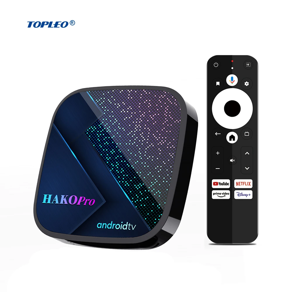 Topleo HAKO PRO S905 Y4-B best android tv box with wifi stick set top box 4k hd android box tv
Topleo HAKO PRO S905 Y4-B best android tv box with wifi stick set top box 4k hd android box tv