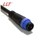 2 Pin M15 electrical waterproof connector female male terminal connector for lighting power cable