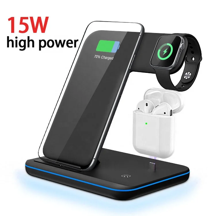TOYOUMI Hot Sellers 3 in 1 Wireless Charger Stand Qi Dock Station for Mobile Phone Watch Earphone
TOYOUMI Hot Sellers 3 in 1 Wireless Charger Stand Qi Dock Station for Mobile Phone Watch Earphone