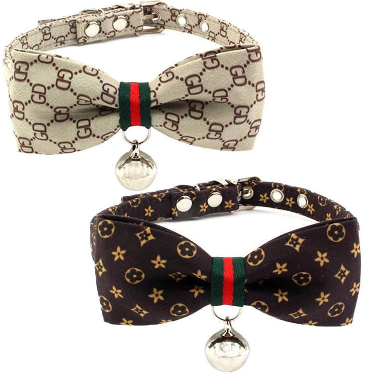 Wholesale classic printing Bow Tie luxury adjustable Metal Buckle dog collar pet leash and collar with bell, As pictures
Wholesale classic printing Bow Tie luxury adjustable Metal Buckle dog collar pet leash and collar with bell, As pictures