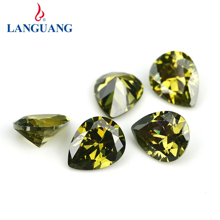 Languang Cutting pear shaped natural olive green loose gemstone cubic zirconia Gemstone, Tanzanite blue
Languang Cutting pear shaped natural olive green loose gemstone cubic zirconia Gemstone, Tanzanite blue