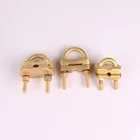 Aly Baba Earthing Electric Connection Brass U Bolt Cable Clamps