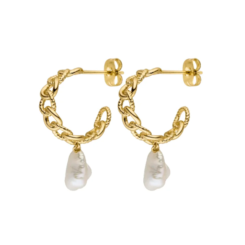 ROXI Hot sale Etsy Shopify French elegant trend Irregular chain pearl pendant fashion earrings
ROXI Hot sale Etsy Shopify French elegant trend Irregular chain pearl pendant fashion earrings