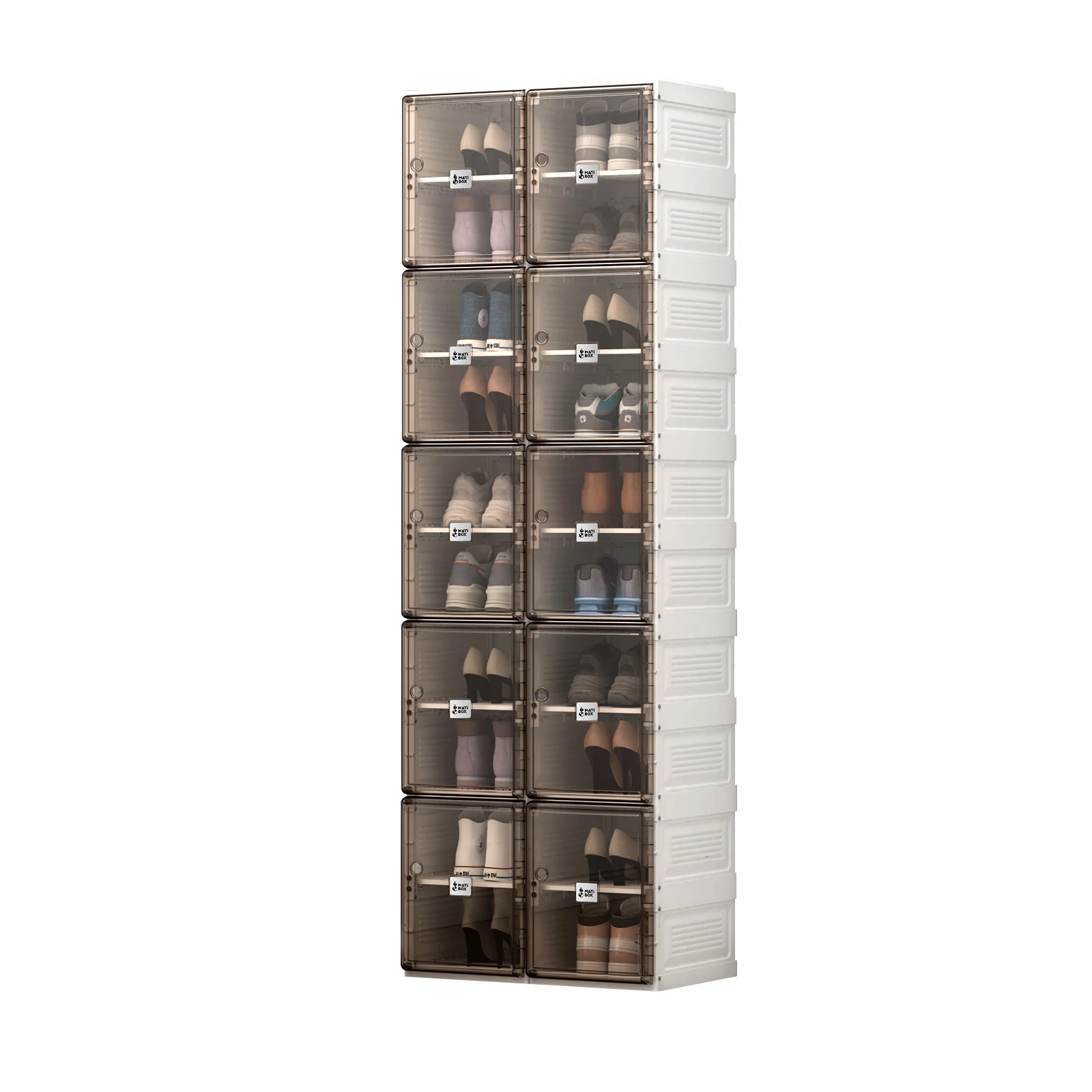 2021 hot selling AntBox Stackable three-layer shoe rack plastic storage box white used in the living room, White + brown
2021 hot selling AntBox Stackable three-layer shoe rack plastic storage box white used in the living room, White + brown