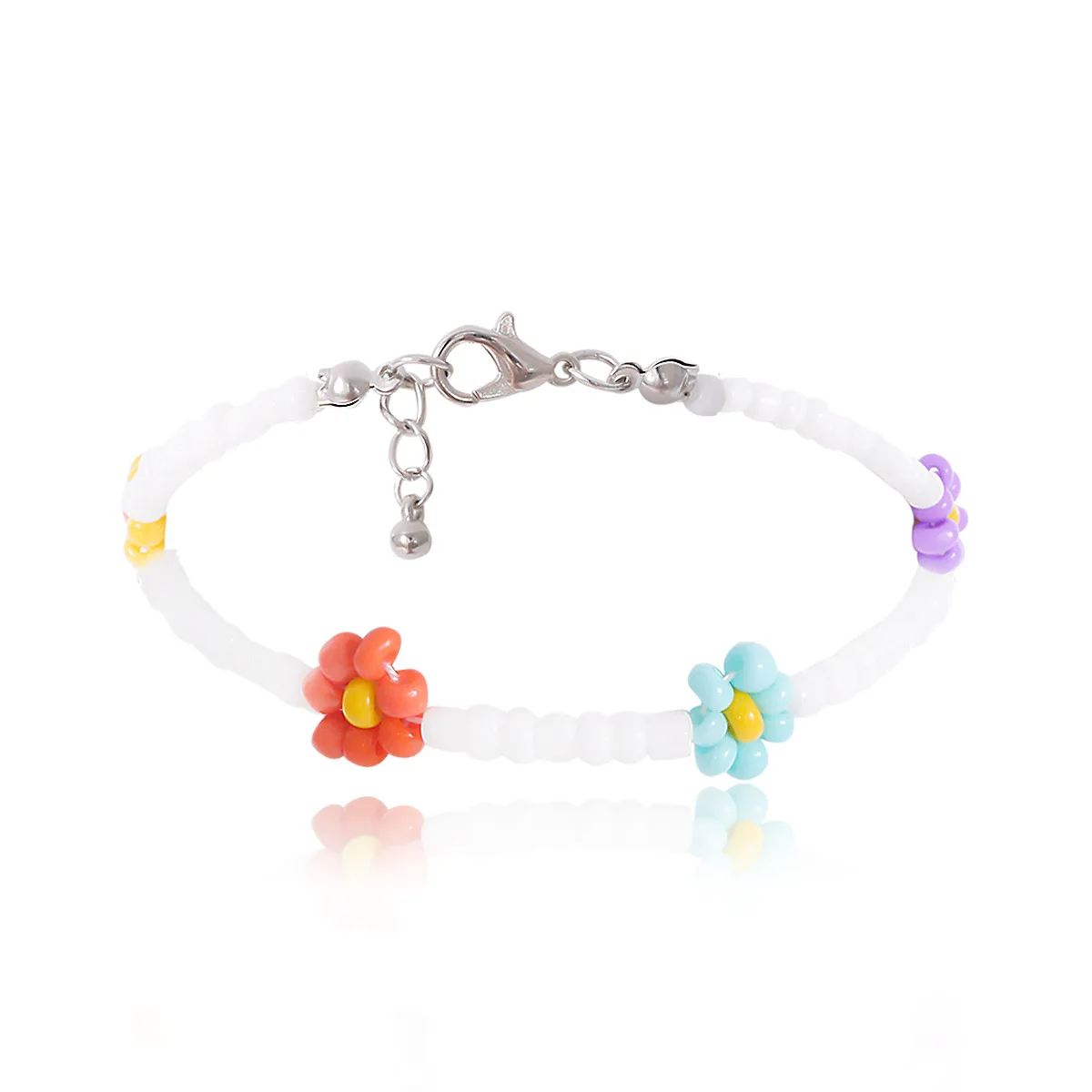 VRIUA Simple Multi Color Cute Transparent Acrylic Hand Made Beaded Flower Daisy Bracelet for Women Vacation Summer Hot Jewelry, Colorful
VRIUA Simple Multi Color Cute Transparent Acrylic Hand Made Beaded Flower Daisy Bracelet for Women Vacation Summer Hot Jewelry, Colorful