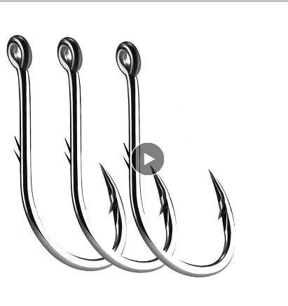 TY Simpleyi 50pcs Iseama Circle Carp Eyed Fishing Hook Size 12 9 6 4 1 1/0 2/0 3/0 4/0 5/0 Ring eye Japan Fishhook, Silver
TY Simpleyi 50pcs Iseama Circle Carp Eyed Fishing Hook Size 12 9 6 4 1 1/0 2/0 3/0 4/0 5/0 Ring eye Japan Fishhook, Silver
