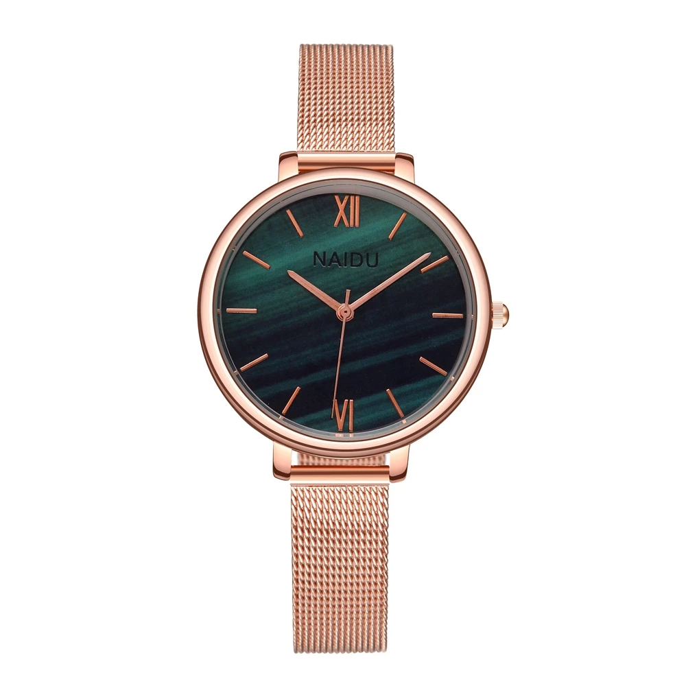 Alibaba in stock NAIDO brand gradient color pattern dial scale display mesh belt ladies quartz casual watch, As picture
Alibaba in stock NAIDO brand gradient color pattern dial scale display mesh belt ladies quartz casual watch, As picture