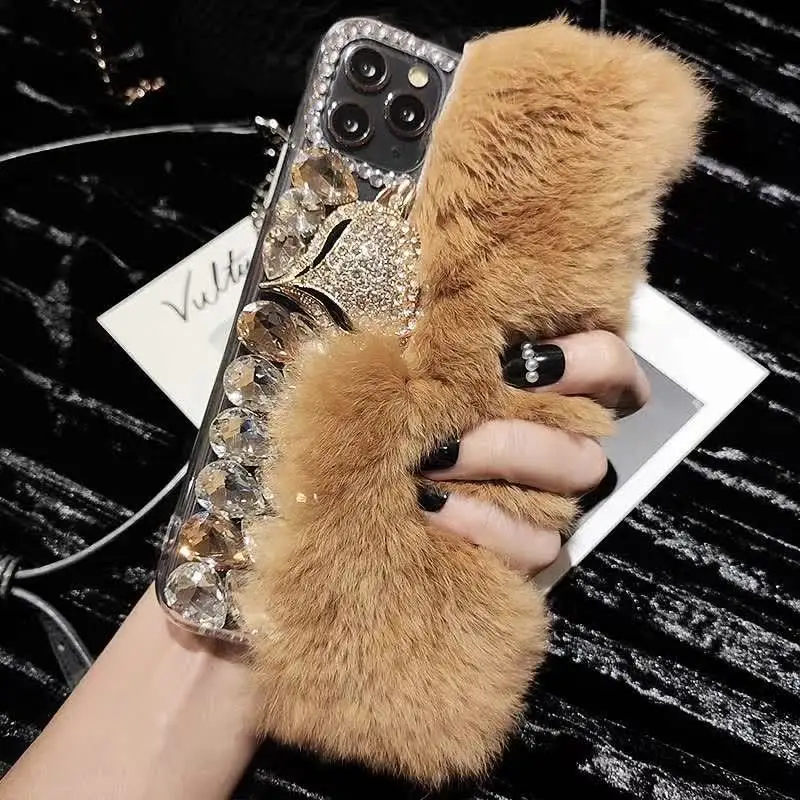 Luxury Bling Warm Soft Beaver Rabbit Fur Hair phone case for iPhone 12 Mini 12 Pro Max Diamond Fur case
Luxury Bling Warm Soft Beaver Rabbit Fur Hair phone case for iPhone 12 Mini 12 Pro Max Diamond Fur case