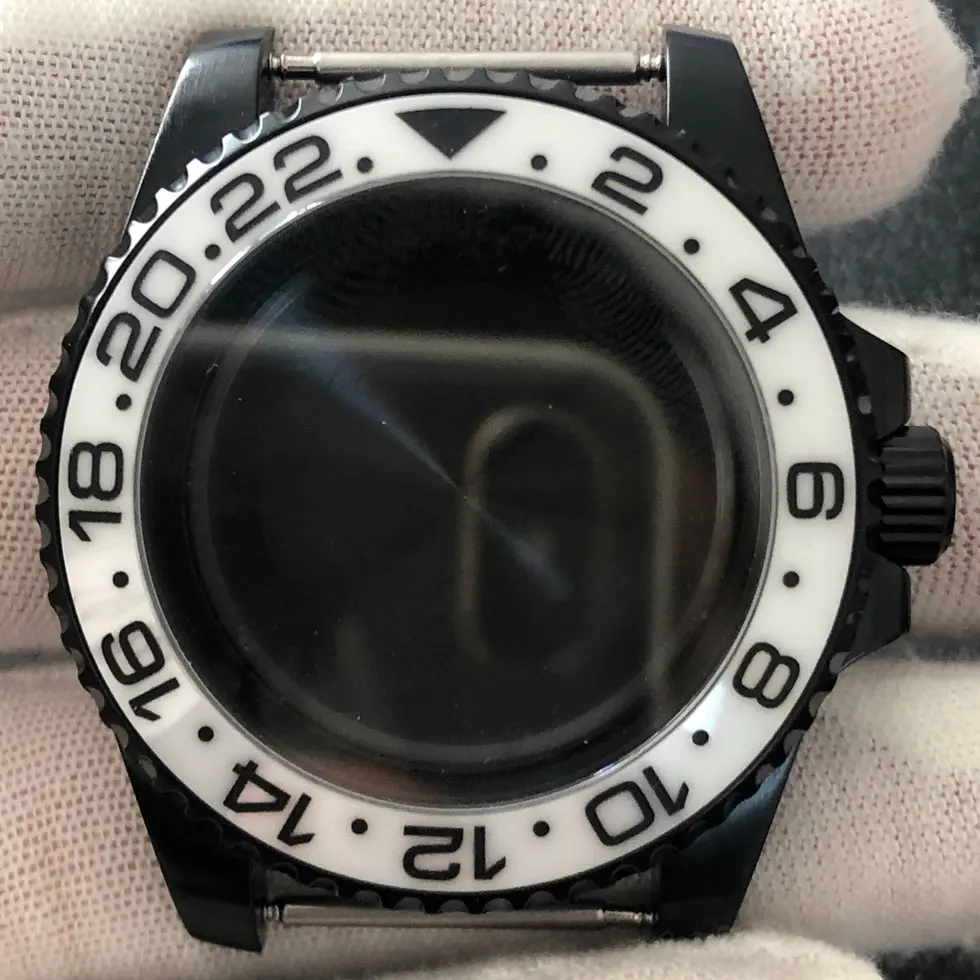 Watch accessories 40mmPVD electroplated black case sapphire glass suitable for Japanese NH35 movement 5
Watch accessories 40mmPVD electroplated black case sapphire glass suitable for Japanese NH35 movement 5