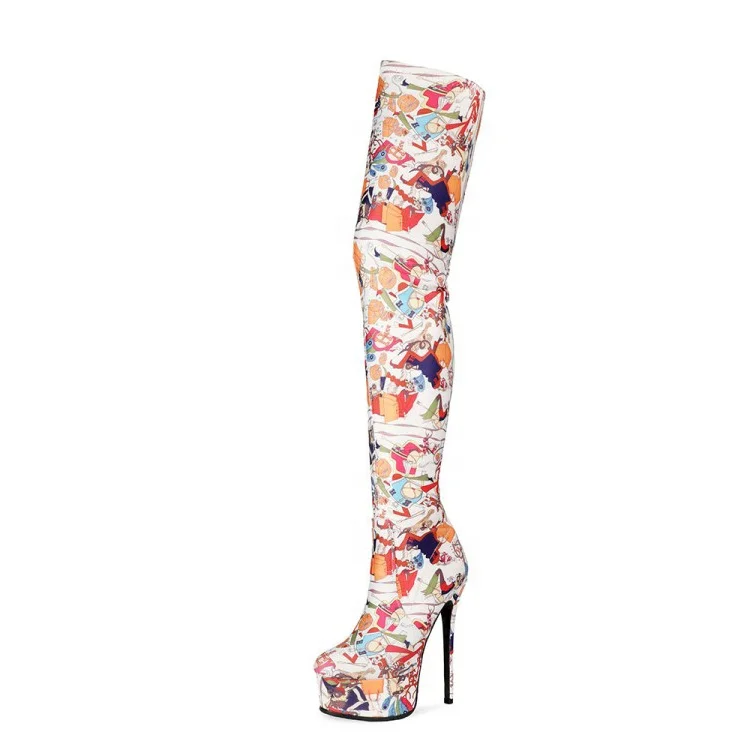 Cute Cartoon Platform Women Over Knee High Boots Thigh High Sexy Boots for Women Big Size 45 High Thin Heel Long Booties, Mixed
Cute Cartoon Platform Women Over Knee High Boots Thigh High Sexy Boots for Women Big Size 45 High Thin Heel Long Booties, Mixed