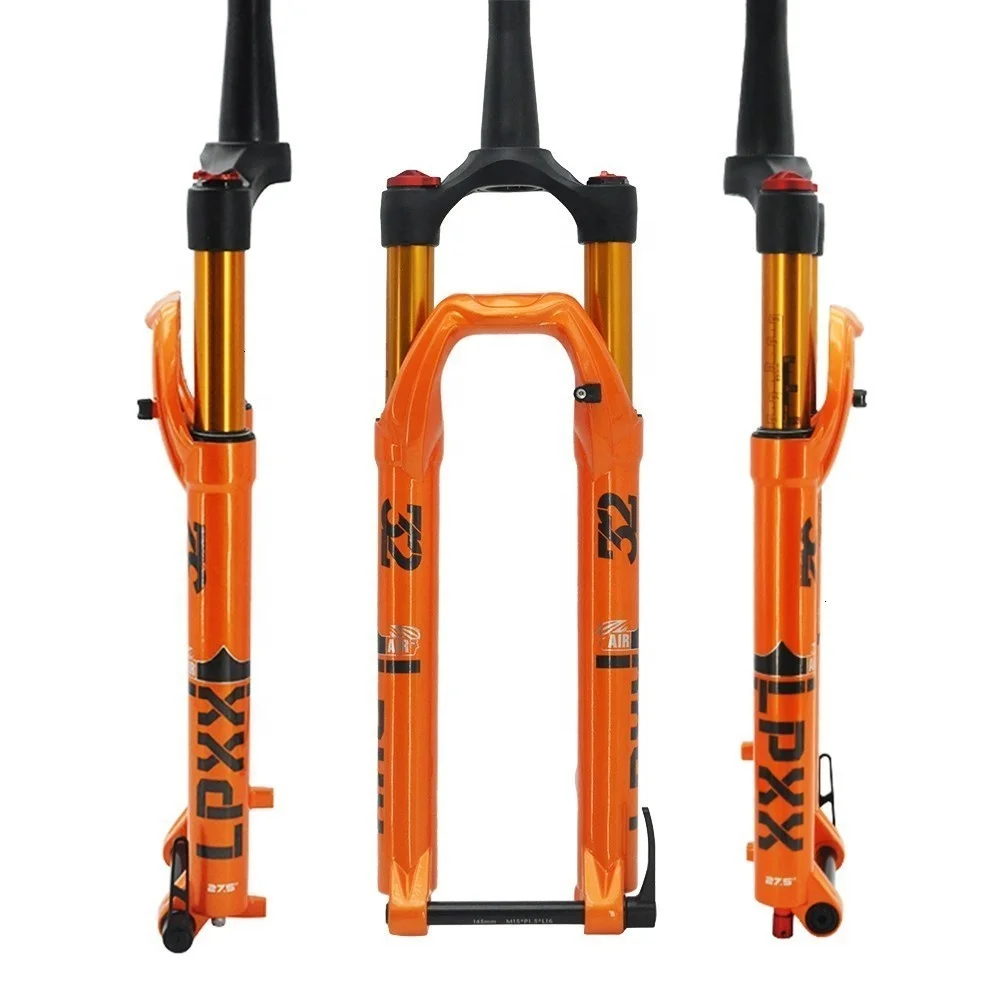 MTB Fork 27.5 29 Magnesium ALLoy Mountain Bike Shoulder control and remote control front fork, Black orange
MTB Fork 27.5 29 Magnesium ALLoy Mountain Bike Shoulder control and remote control front fork, Black orange