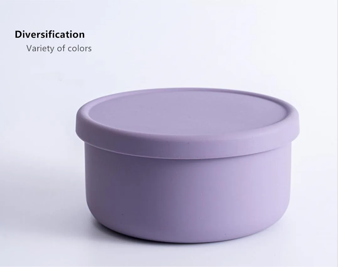 Small reusable plastic PP kitchen food storage box silicone preservation box, Blue, purple, gray, yellow, pink
Small reusable plastic PP kitchen food storage box silicone preservation box, Blue, purple, gray, yellow, pink
