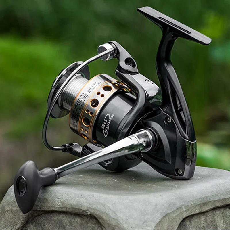 Low Profile Freshwater Spinning Reel Carp Fishing Reel for Bass Winter Fishing 1000-7000 Series, Gray 
Low Profile Freshwater Spinning Reel Carp Fishing Reel for Bass Winter Fishing 1000-7000 Series, Gray