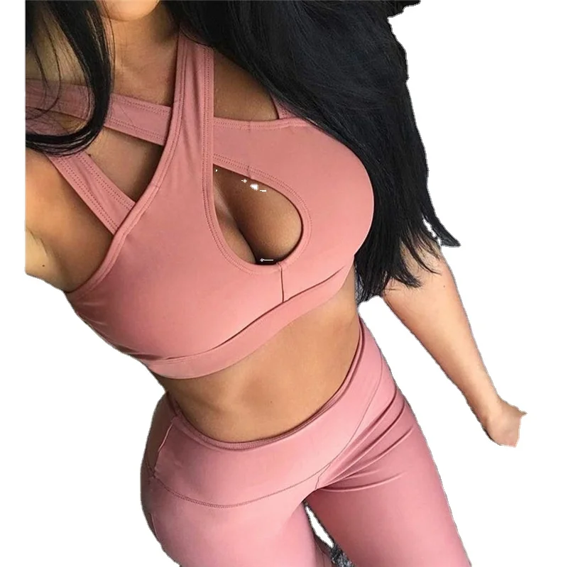2020 polyester spandex yoga set women sexy sports bra solid color yoga wear sets, Printed
2020 polyester spandex yoga set women sexy sports bra solid color yoga wear sets, Printed