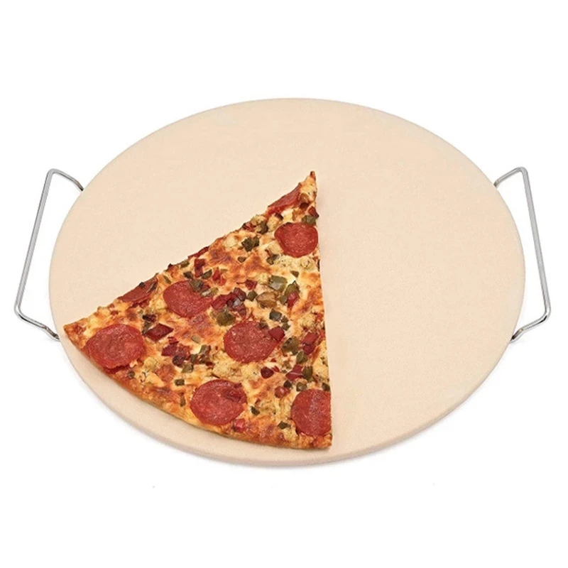 13 Inch Pizza Extra Thick Stone for Baking Pizza Tools Oven BBQ Grill Baking Slab Kitchen Bread Tray with Support Frame
13 Inch Pizza Extra Thick Stone for Baking Pizza Tools Oven BBQ Grill Baking Slab Kitchen Bread Tray with Support Frame