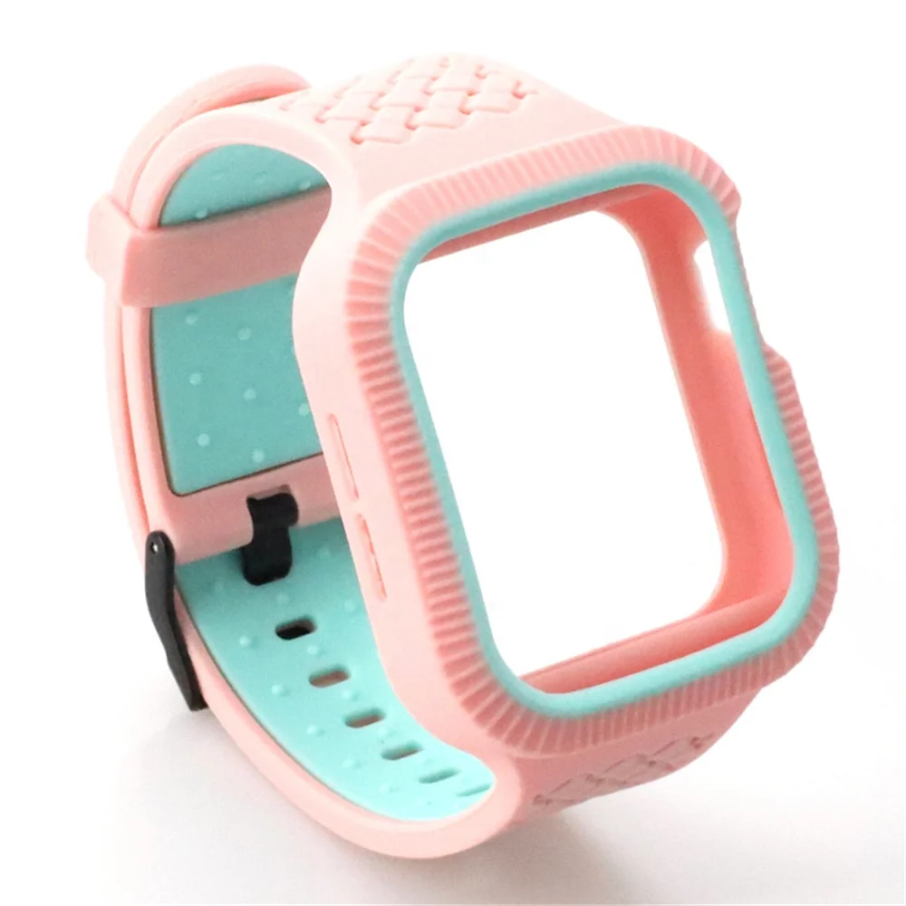 New Silicone Band with Case for Apple Watch 4 44mm 40mm Strap Double Color Wrist Bracelet for iWatch Series 4 Accessories
New Silicone Band with Case for Apple Watch 4 44mm 40mm Strap Double Color Wrist Bracelet for iWatch Series 4 Accessories