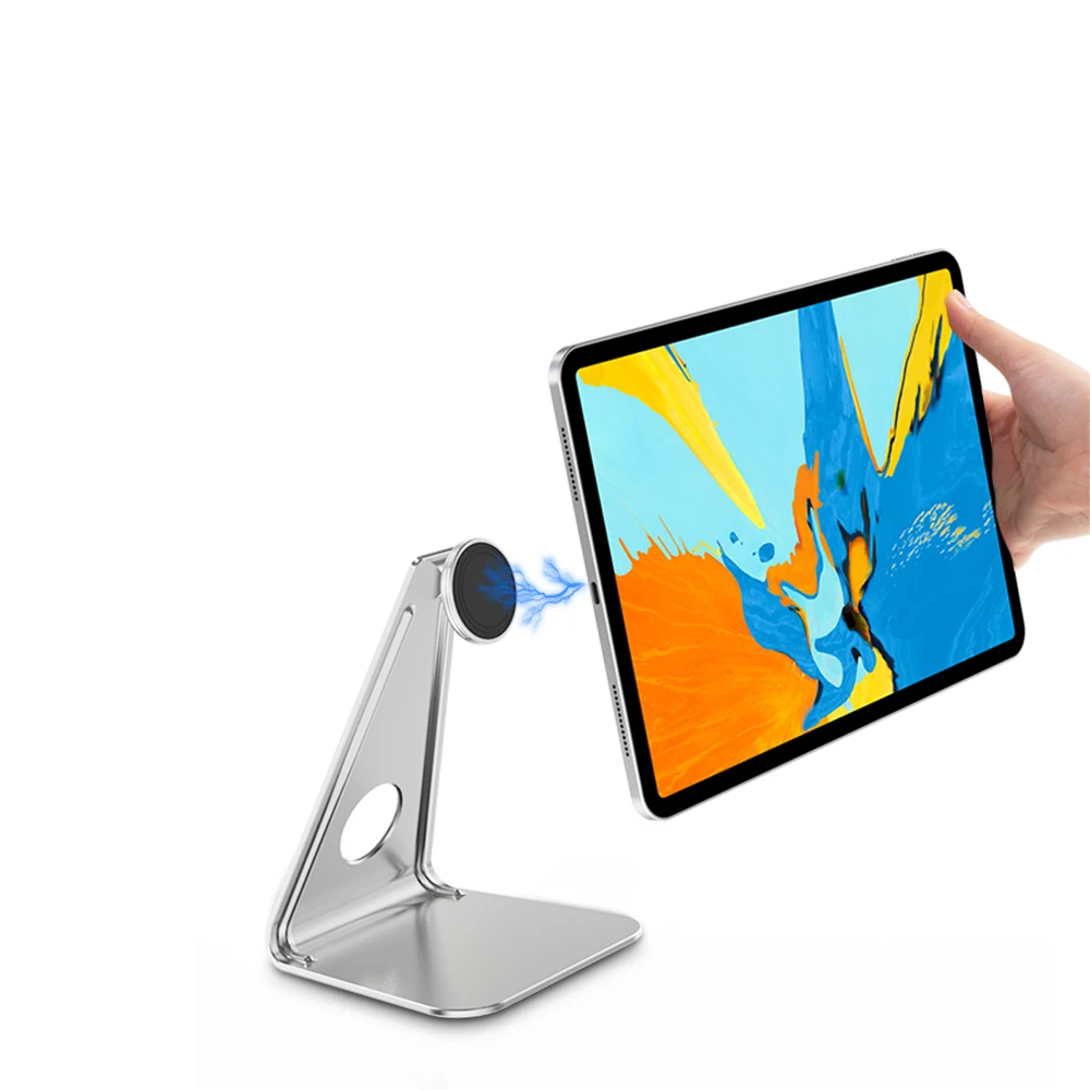 R-JUST New L-Shaped Magnetic Tablet Holder 360 Free Spin Aluminum Alloy Silver for Ipad phoneStand
R-JUST New L-Shaped Magnetic Tablet Holder 360 Free Spin Aluminum Alloy Silver for Ipad phoneStand