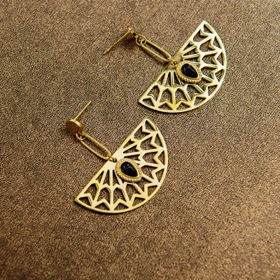 Minimalist Design Jewelry 316L Stainless Steel Fanshape Drop Earrings Statement Natural Stone Fanshape Earrings
Minimalist Design Jewelry 316L Stainless Steel Fanshape Drop Earrings Statement Natural Stone Fanshape Earrings