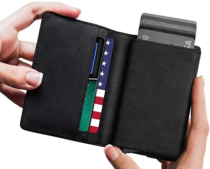 Modern design RFID Blocking Minimalist Wallets for Men with Slim Pop-up Card Holder, Brown,black,gray,etc
Modern design RFID Blocking Minimalist Wallets for Men with Slim Pop-up Card Holder, Brown,black,gray,etc