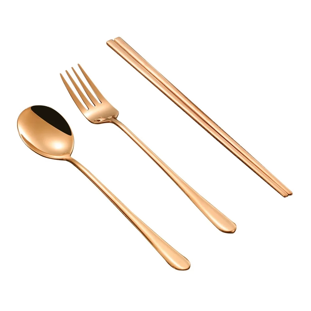 Travel Portable Stainless Steel Flatware Silverware Set Spoon & Fork, Silver/gold/rose gold/black/multicolored/blue/purple
Travel Portable Stainless Steel Flatware Silverware Set Spoon & Fork, Silver/gold/rose gold/black/multicolored/blue/purple
