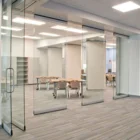 Open Office Aluminium Operable Divider Room Glass Soundproof Partition Wall