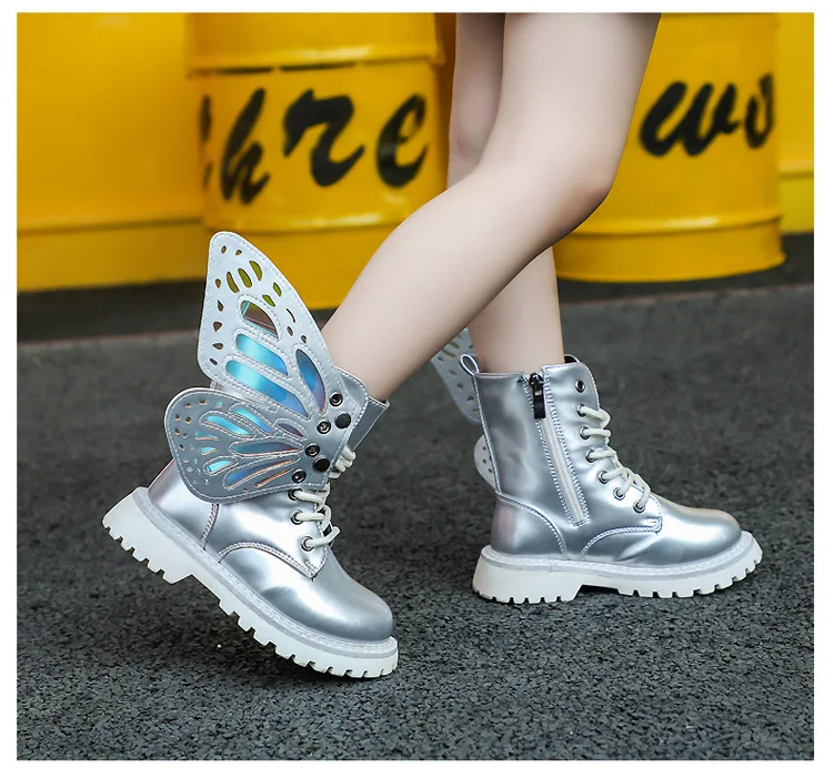 BUSY GIRL Y4393 Kids ankle boots girl 2023 fashion butterfly wings flat black leather soft fur and single lining winter boots
BUSY GIRL Y4393 Kids ankle boots girl 2023 fashion butterfly wings flat black leather soft fur and single lining winter boots