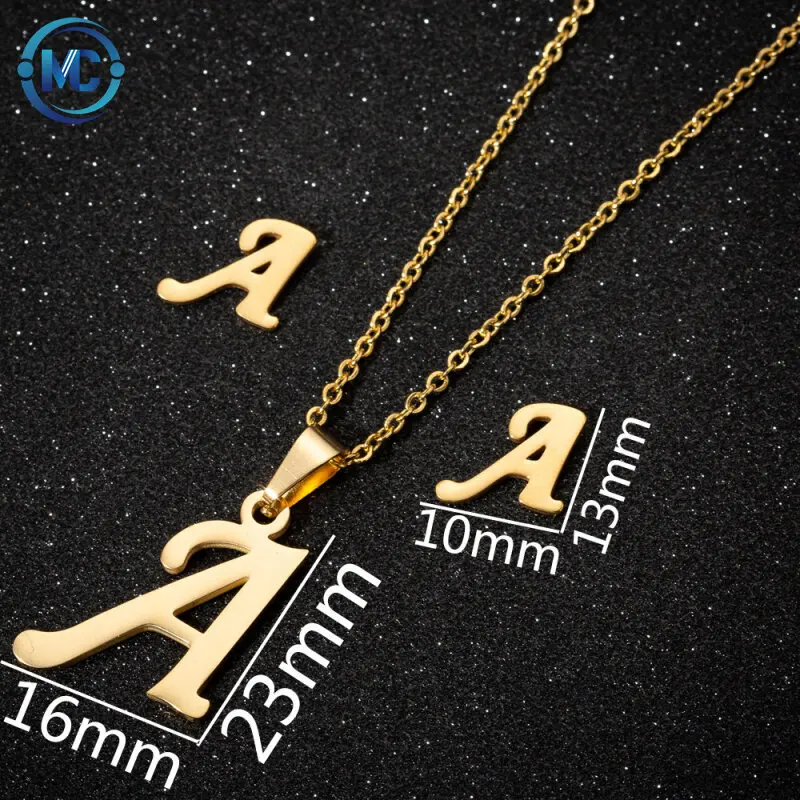 2021 Inspire Jewelry New Stainless Steel English Letter Necklace Earrings Set Of Letter Plating Gold Silver Jewelry Bijoux
2021 Inspire Jewelry New Stainless Steel English Letter Necklace Earrings Set Of Letter Plating Gold Silver Jewelry Bijoux
