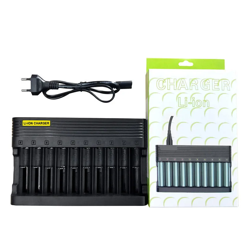 Free shipping 10 slot 18650 Charger for Rechargeable Batteries Smart Li-Ion Battery Charger for 18650, Black
Free shipping 10 slot 18650 Charger for Rechargeable Batteries Smart Li-Ion Battery Charger for 18650, Black
