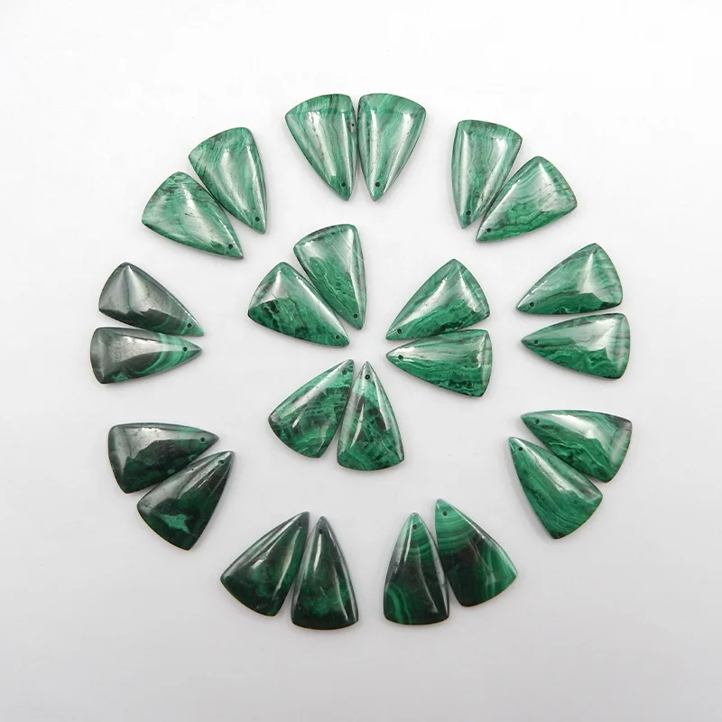 Natural 27x17x5mm Triangle Shaped Malachite Gemstone Earring Malachite Loose Gemstone for Jewelry Making, Natural color
Natural 27x17x5mm Triangle Shaped Malachite Gemstone Earring Malachite Loose Gemstone for Jewelry Making, Natural color