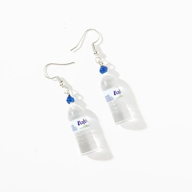 Korean Creative Simulation of Mineral Water Bottles Earrings Cute Handmade Earrings For Womens, Rose gold etc 
Korean Creative Simulation of Mineral Water Bottles Earrings Cute Handmade Earrings For Womens, Rose gold etc