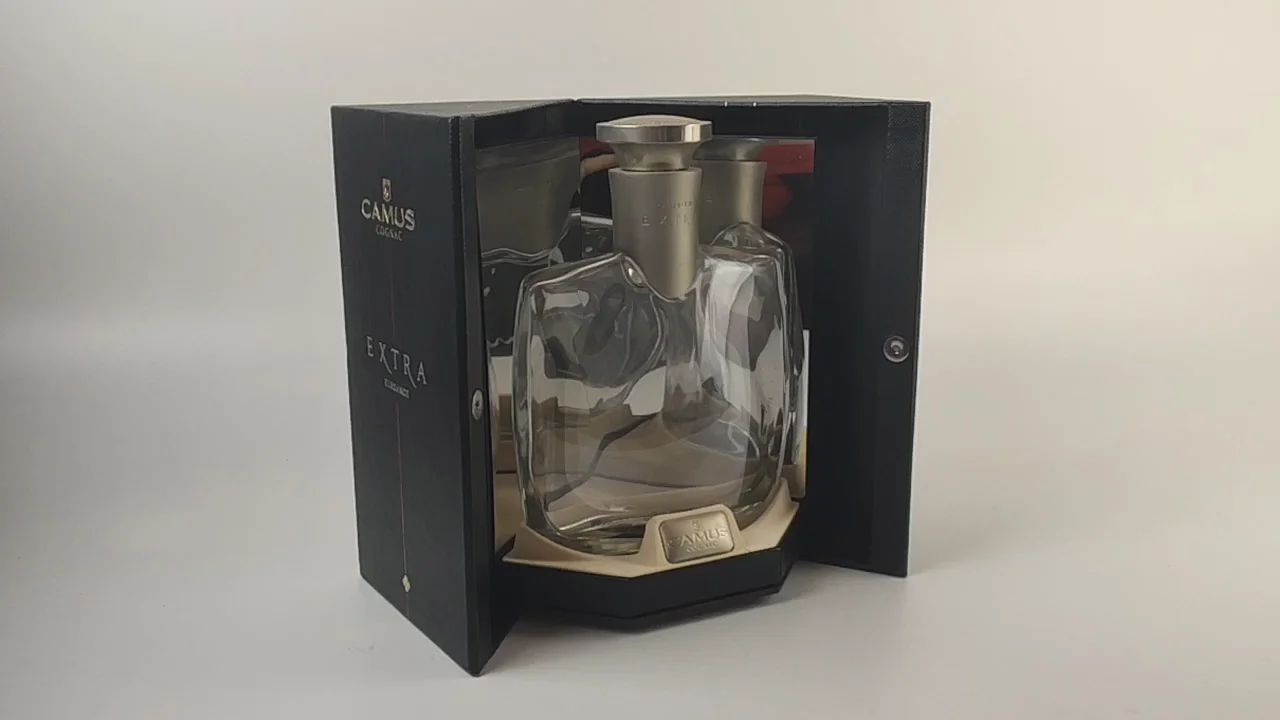 folded magnetic closure wine bottle gift box box packaging