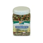 One Full Quart Plastic Jar Dehydrated Vegetable Soup Mix