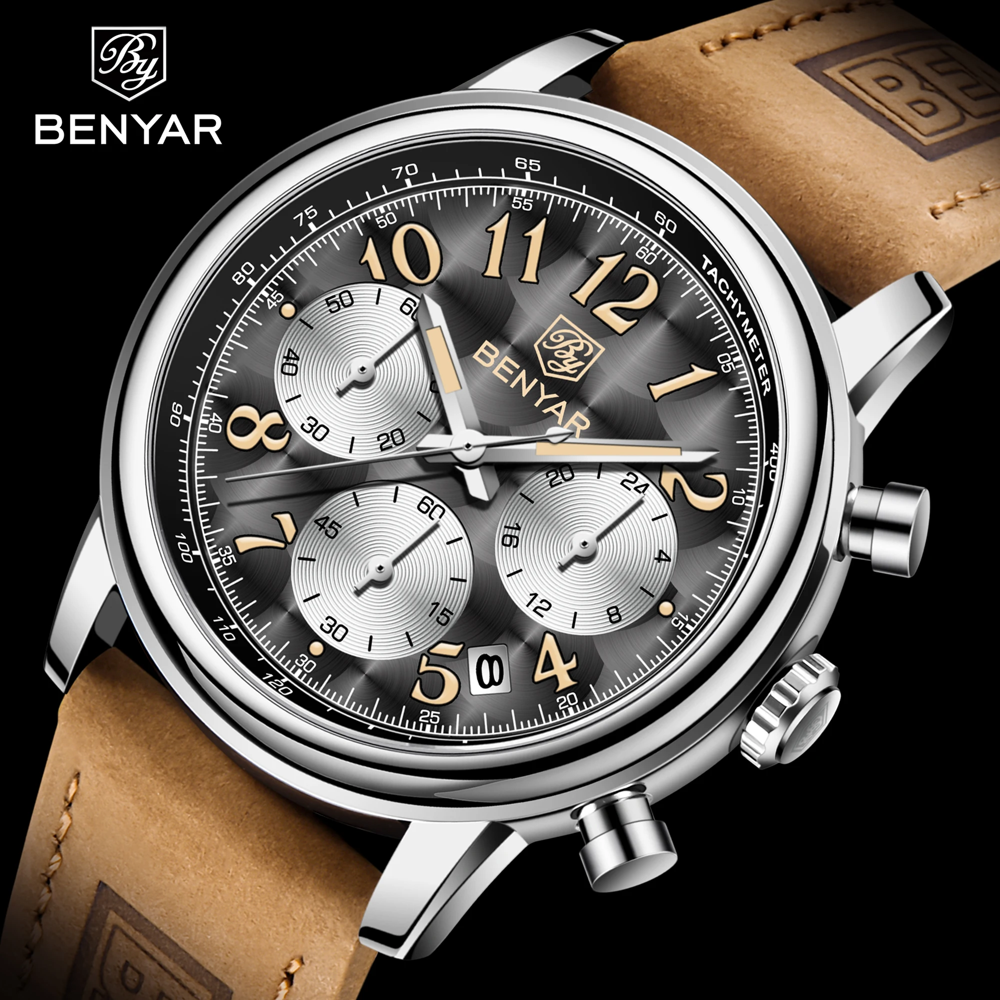 5190 BENYAR 2021 New Luxury Men Quartz Wristwatch Sports Leather Military Watches 30ATM Waterproof Fashion Watch for Men reloj, 3-colors
5190 BENYAR 2021 New Luxury Men Quartz Wristwatch Sports Leather Military Watches 30ATM Waterproof Fashion Watch for Men reloj, 3-colors