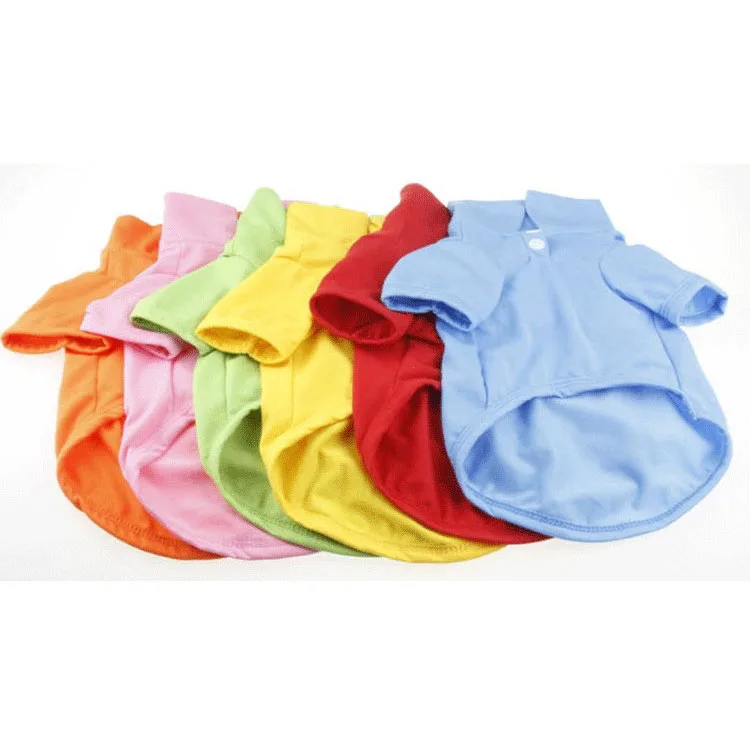 Factory Direct Selling Summer Pet Dog Clothing Candy Color Dog POLO Shirt Pet Short Sleeve Blank Dog Clothes, As picture
Factory Direct Selling Summer Pet Dog Clothing Candy Color Dog POLO Shirt Pet Short Sleeve Blank Dog Clothes, As picture